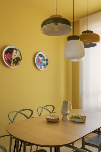 Sala da Pranzo in stile moderno di 9 di Arch. Martina Pozzi MP_archistudio