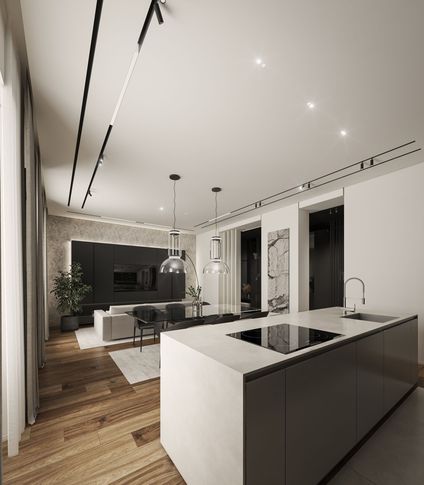 Open Space in stile contemporaneo di 90 di kkarchitecture