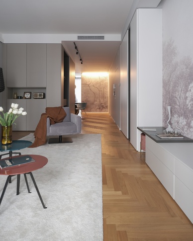 Open Space in stile contemporaneo di 50 di Michela Cordisco Interiors Open Space in stile contemporaneo di 50 di Michela Cordisco Interiors