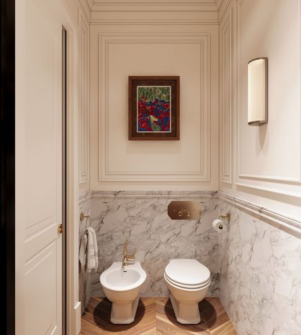 Bagno di Servizio in stile classico di 10 di Salvatore Sito Interior Designer Bagno di Servizio in stile classico di 10 di Salvatore Sito Interior Designer