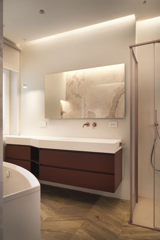 Bagno in stile contemporaneo di 6 di Valentina Buonanno