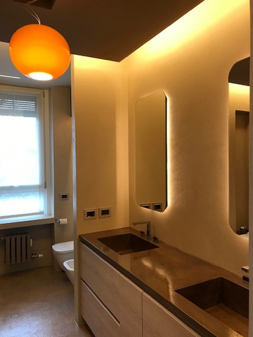 Bagno in stile contemporaneo di 8 di arch. EMANUELA CORNAGGIA Bagno in stile contemporaneo di 8 di arch. EMANUELA CORNAGGIA