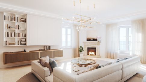 Open Space in stile contemporaneo di 89 di Annalisa Carli Architetto