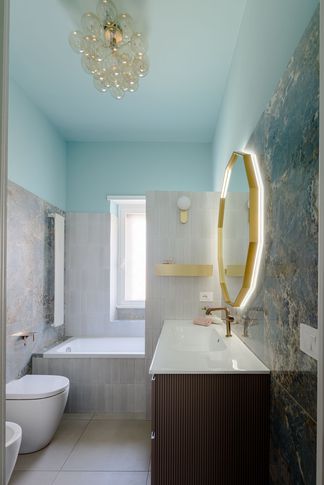 Bagno in stile eclettico di 6 di Tania Mariani Interiors Bagno in stile eclettico di 6 di Tania Mariani Interiors