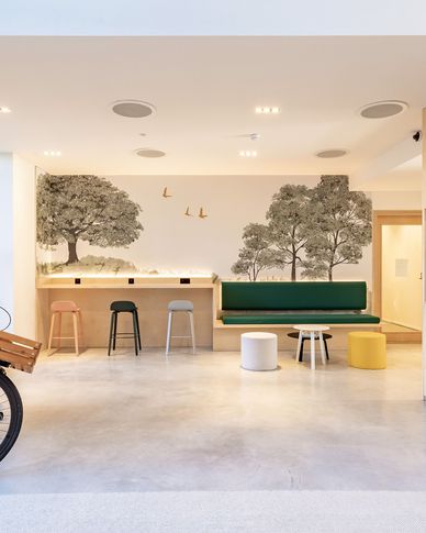 Open Space in stile contemporaneo di 160 di Frame Farm - Architecture & Design Open Space in stile contemporaneo di 160 di Frame Farm - Architecture & Design
