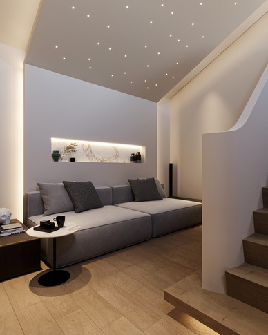 Home Theatre in stile moderno di 19 di doppiozero interior
