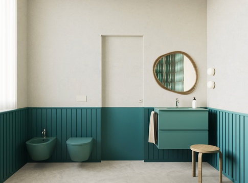 Bagno in stile contemporaneo di 10 di EmmePi Architettura