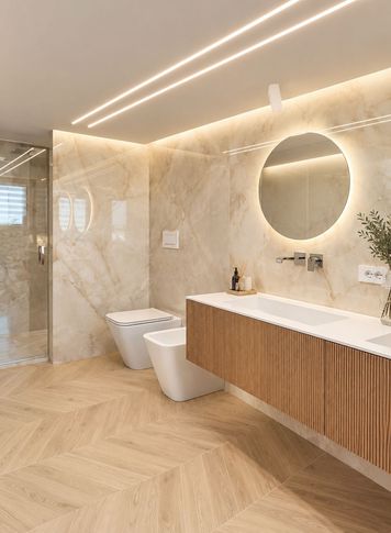 Bagno in stile contemporaneo di 6 di Arcangelo Primato Bagno in stile contemporaneo di 6 di Arcangelo Primato