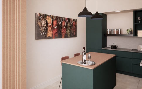 Cucina in stile contemporaneo di 12 di Caterina Scamardella Architetto Cucina in stile contemporaneo di 12 di Caterina Scamardella Architetto