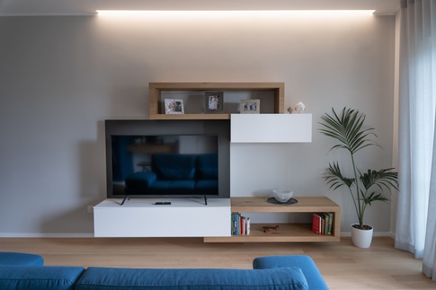 Open Space in stile nordico di 46 di Claudia Del Core Architetto