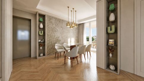 Open Space in stile classico di 30 di JFD Juri Favilli Design Open Space in stile classico di 30 di JFD Juri Favilli Design