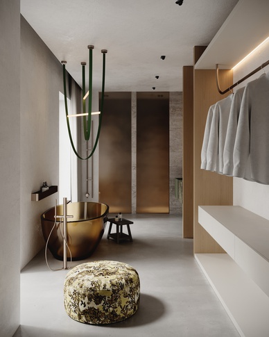 Bagno in stile minimal di 25 di Aureainteriors