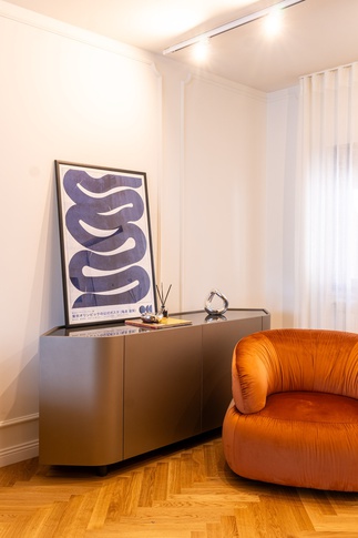 Soggiorno in stile eclettico di 25 di italo armone design studio
