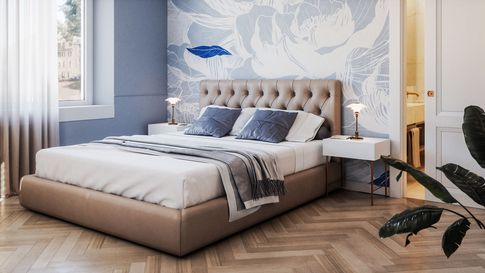 Camera da Letto in stile contemporaneo di 17 di Annalisa Carli Architetto