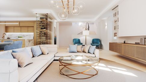 Open Space in stile contemporaneo di 89 di Annalisa Carli Architetto