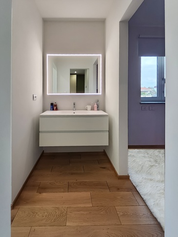 Bagno in stile contemporaneo di 6 di Studio MAC