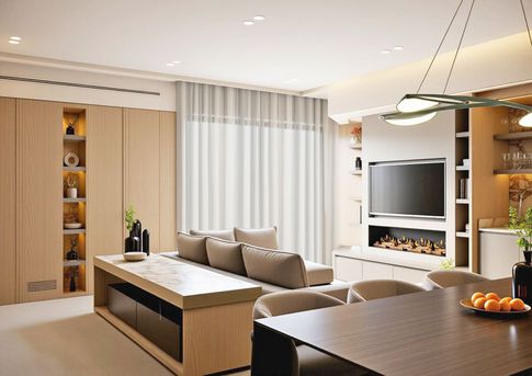 Open Space in stile japandi di 40 di Arcangelo Primato Open Space in stile japandi di 40 di Arcangelo Primato