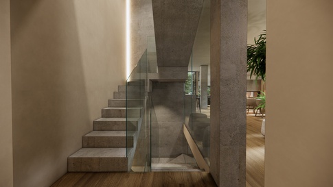 Scale in stile naturale di 3 di Simona Fogalesi interior designer Scale in stile naturale di 3 di Simona Fogalesi interior designer