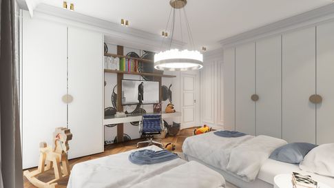 Cameretta Bambini in stile contemporaneo di 20 di Salvatore Sito Interior Designer