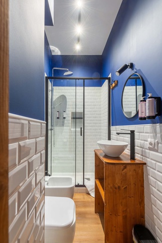 Bagno in stile urban jungle di 4 di Jessica Damiani architetto Bagno in stile urban jungle di 4 di Jessica Damiani architetto