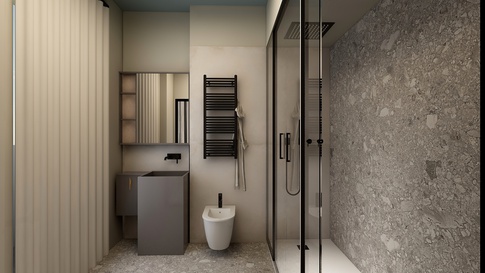 Bagno in stile moderno di 6 di Arar Studio di Arar Muna Isabella