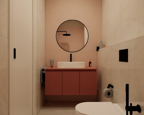 Bagno in stile nordico di 3 di Arch'IN - Architettura di Interni
