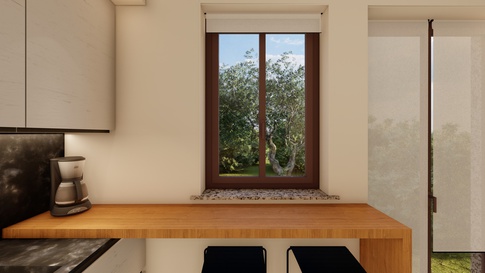 Open Space in stile soft industrial di 45 di Andrea Corallo Design Studio