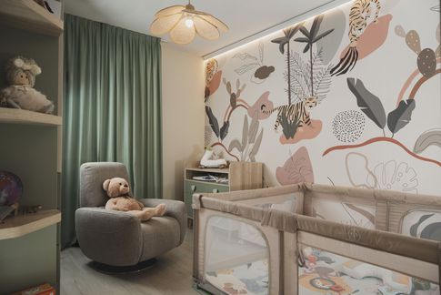 Cameretta Neonati in stile contemporaneo di 12 di Patrizia Drudi Architetto