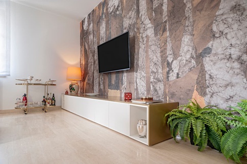 Soggiorno in stile moderno di 35 di Luca Bucciantini Architettura d' Interni