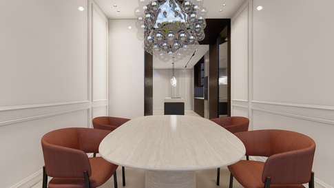 Open Space in stile contemporaneo di 40 di Areadieci architettura