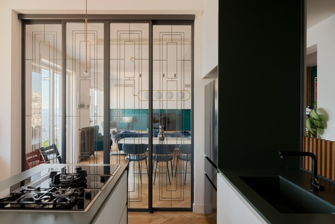 Cucina in stile contemporaneo di 12 di Rossella Fiorillo architetto