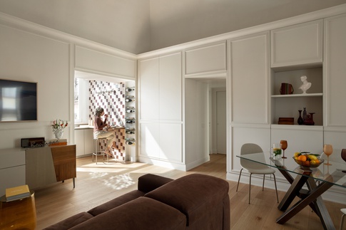 Soggiorno in stile contemporaneo di 30 di VALENTINA AUTIERO    architecture │ interiors │ design projects