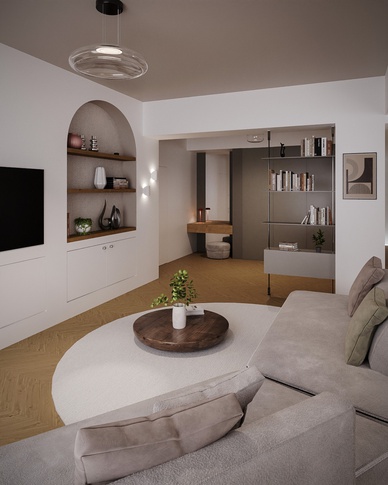 Open Space in stile moderno di 53 di Doppionodo Interior