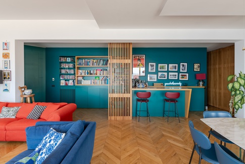 Open Space in stile contemporaneo di 65 di Rossella Fiorillo architetto Open Space in stile contemporaneo di 65 di Rossella Fiorillo architetto