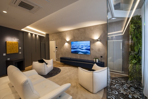 Open Space in stile moderno di 65 di MICHELE VOLPI STUDIO INTERIOR DESIGN