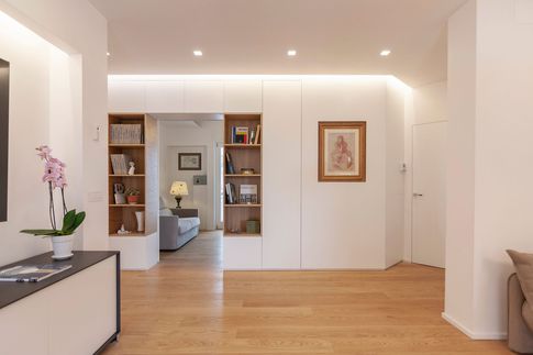 Soggiorno in stile minimal di 30 di Pucciarelli Architetti Soggiorno in stile minimal di 30 di Pucciarelli Architetti