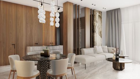 Open Space in stile contemporaneo di 30 di Salvatore Sito Interior Designer