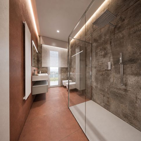 Bagno in stile soft industrial di 5 di JFD Juri Favilli Design