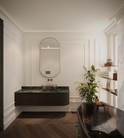 Bagno in stile contemporaneo di 10 di Salvatore Sito Interior Designer