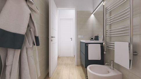 Bagno in stile moderno di 4 di Nicoletta Russo Interior Designer