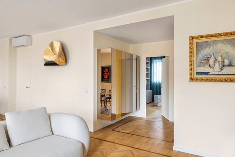 Open Space in stile contemporaneo di 45 di Caterina Scamardella Architetto Open Space in stile contemporaneo di 45 di Caterina Scamardella Architetto