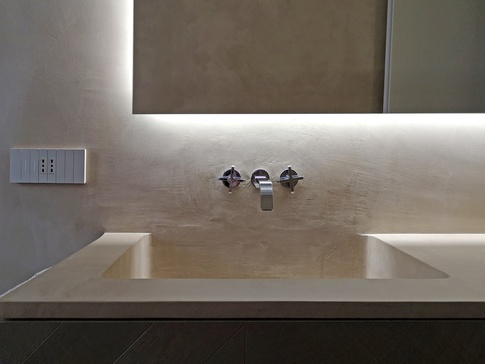 Bagno in stile minimal di 9 di Giulia Grillo Architetto