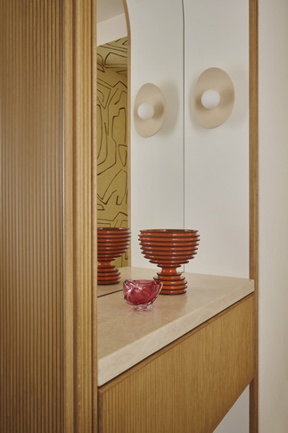 Ingresso in stile contemporaneo di 8 di NOMADE ARCHITETTURA