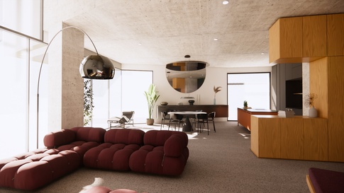 Open Space in stile contemporaneo di 60 di Nido-innerspaces