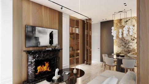 Open Space in stile contemporaneo di 30 di Salvatore Sito Interior Designer