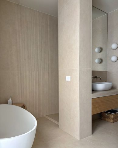 Bagno in stile contemporaneo di 9 di Fei Atelier Bagno in stile contemporaneo di 9 di Fei Atelier