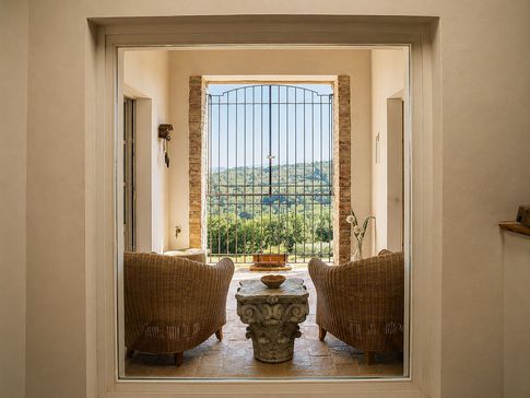 Open Space in stile rustico di 40 di Equus Architects