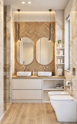 Bagno in stile moderno di 4 di Arcangelo Primato Bagno in stile moderno di 4 di Arcangelo Primato