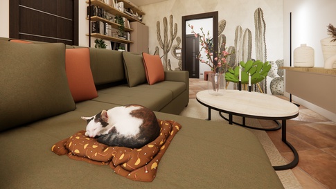 Open Space in stile mediterraneo di 35 di Maison Monrò