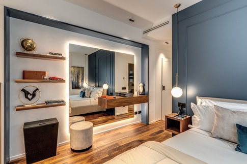 Camera da Letto in stile contemporaneo di 15 di MOB Architects